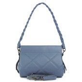 Geanta dama piele naturala matlasata DiAmanti Flaminia Albastru Denim